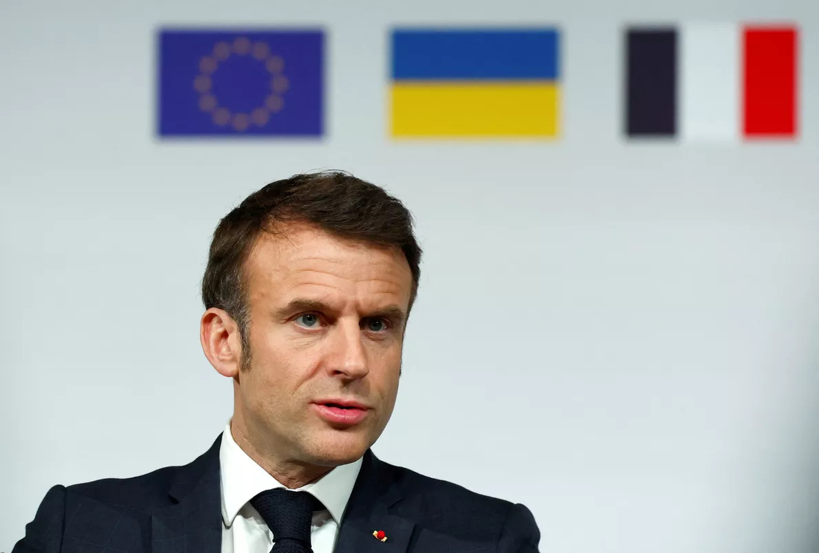 Tổng thống Pháp Macron lần đầu đề cập khả năng phương Tây đưa quân vào Ukraine (27/2/2024)