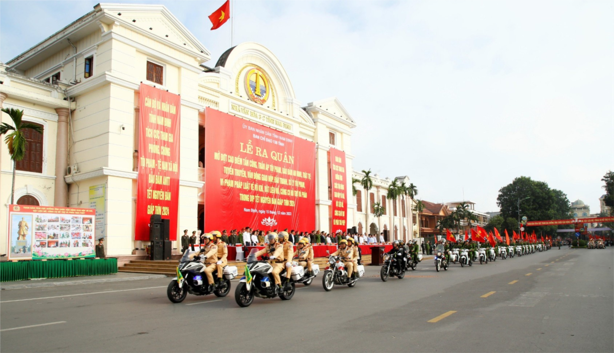 Công an Nam Định tăng cường phòng, chống tội phạm để nhân dân vui xuân đón Tết (05/02/2024)