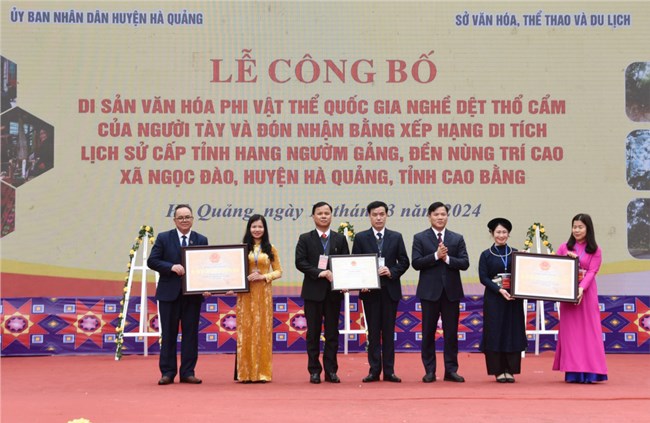 Công nhận Di sản văn hoá phi vật thể quốc gia với 