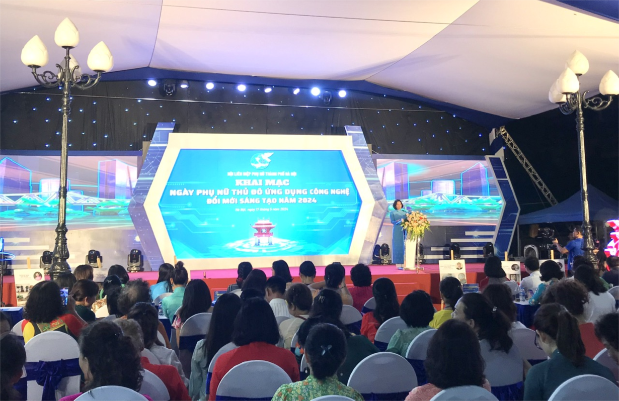 Khai mạc Ngày Phụ nữ Thủ đô ứng dụng công nghệ, đổi mới sáng tạo năm 2024 (17/05/2024)