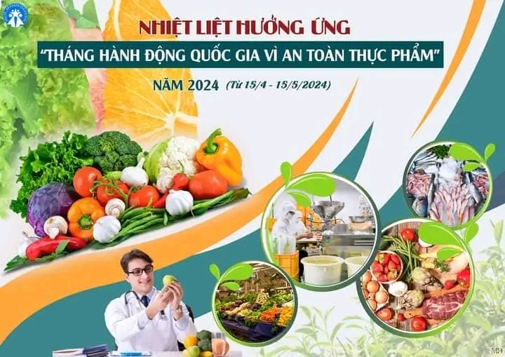 Tháng hành động vì an toàn thực phẩm năm 2024: Tiếp tục bảo đảm an ninh, an toàn thực phẩm trong tình hình mới ( 15/04/2024)