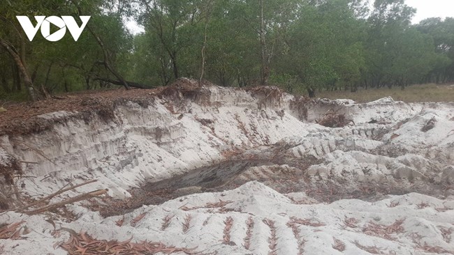 Khai thác cát trắng trái phép ở Khu Kinh tế Đông Nam Quảng Trị chưa được ngăn chặn (28/6/2024)