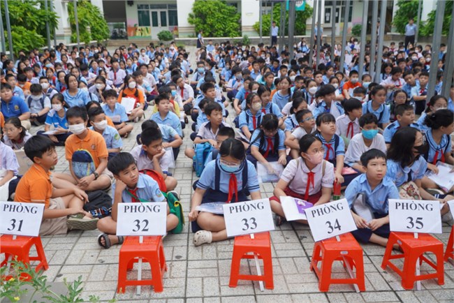 Học sinh tại TP.Hồ Chí Minh tiến hành khảo sát vào lớp 6 (15/6/2024)