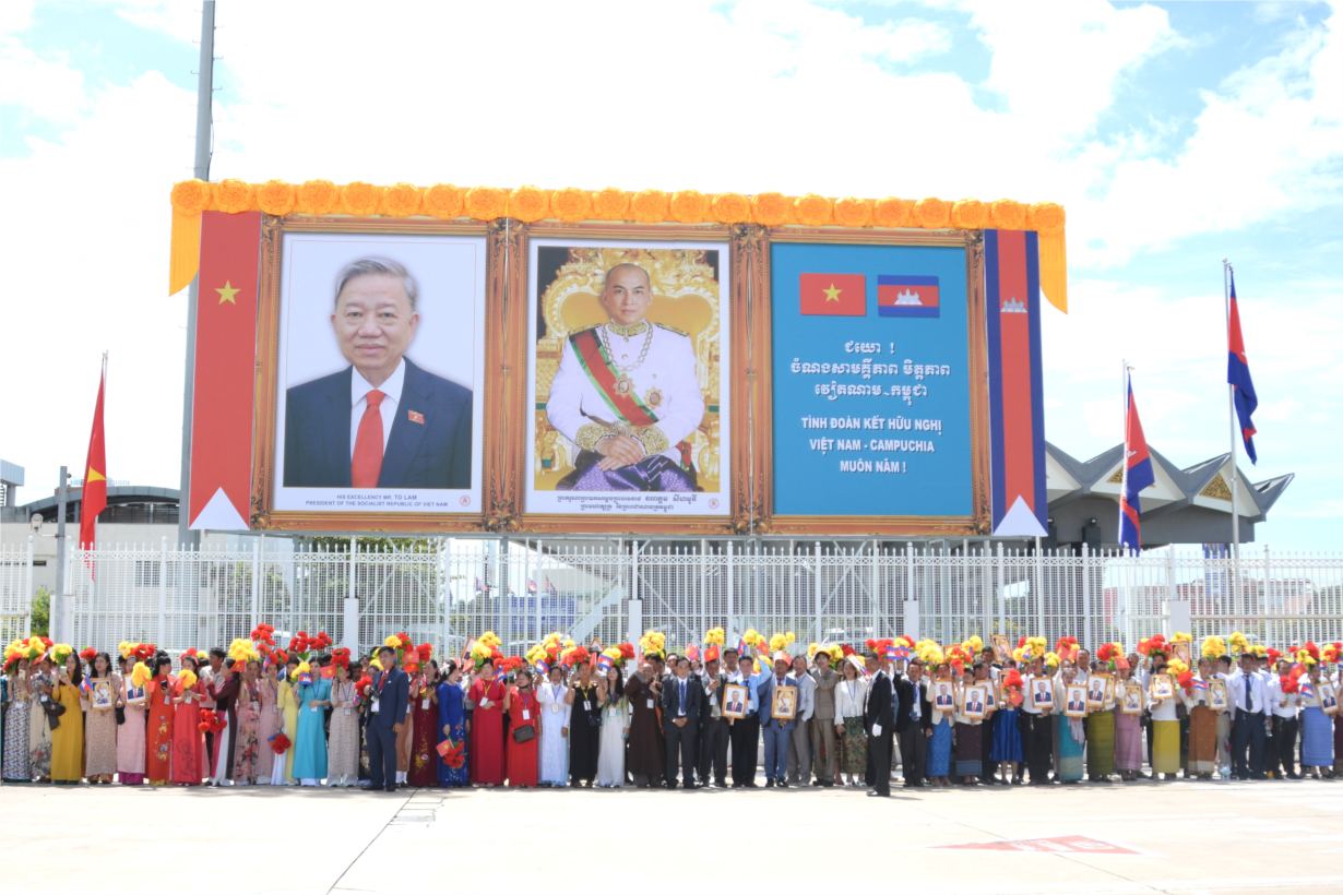 Lễ đón chính thức Chủ tịch nước Tô Lâm thăm cấp Nhà nước Vương quốc Campuchia (12/7/2024)