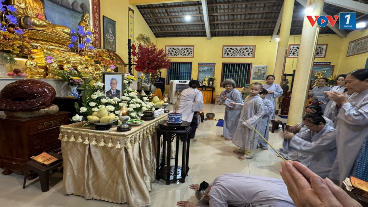 Tiền Giang: Đông đảo các cư Tăng, Ni thành kính, tưởng niệm Tổng Bí thư Nguyễn Phú Trọng (26/7/2024)