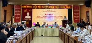 Ban Tôn giáo Chính phủ tổ chức hội thảo “Thư của Giáo hoàng Phanxicô gửi Giáo hội Công giáo Việt Nam”.