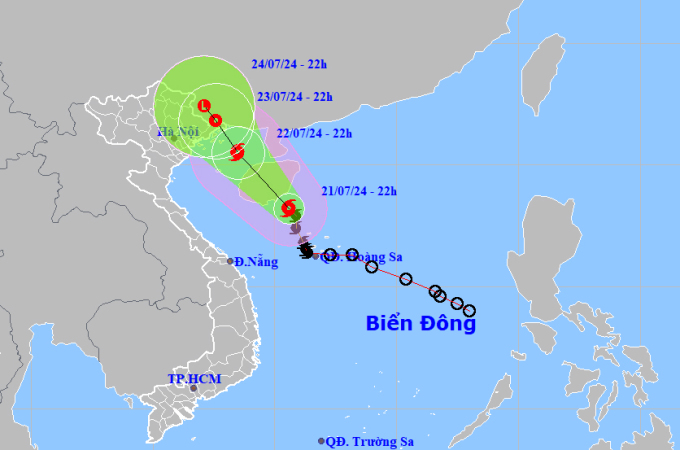 Trung Quốc: Cơn bão số 4 - Bão Prapiroon đổ bộ vào Hải Nam (22/7/2024)