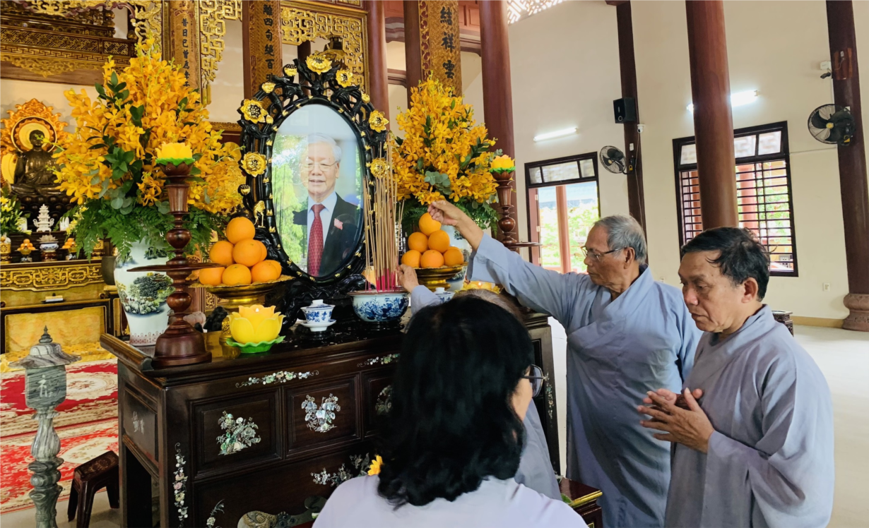 Tăng ni, Phật tử Thừa Thiên Huế tưởng niệm Tổng Bí thư Nguyễn Phú Trọng (25/7/2024)