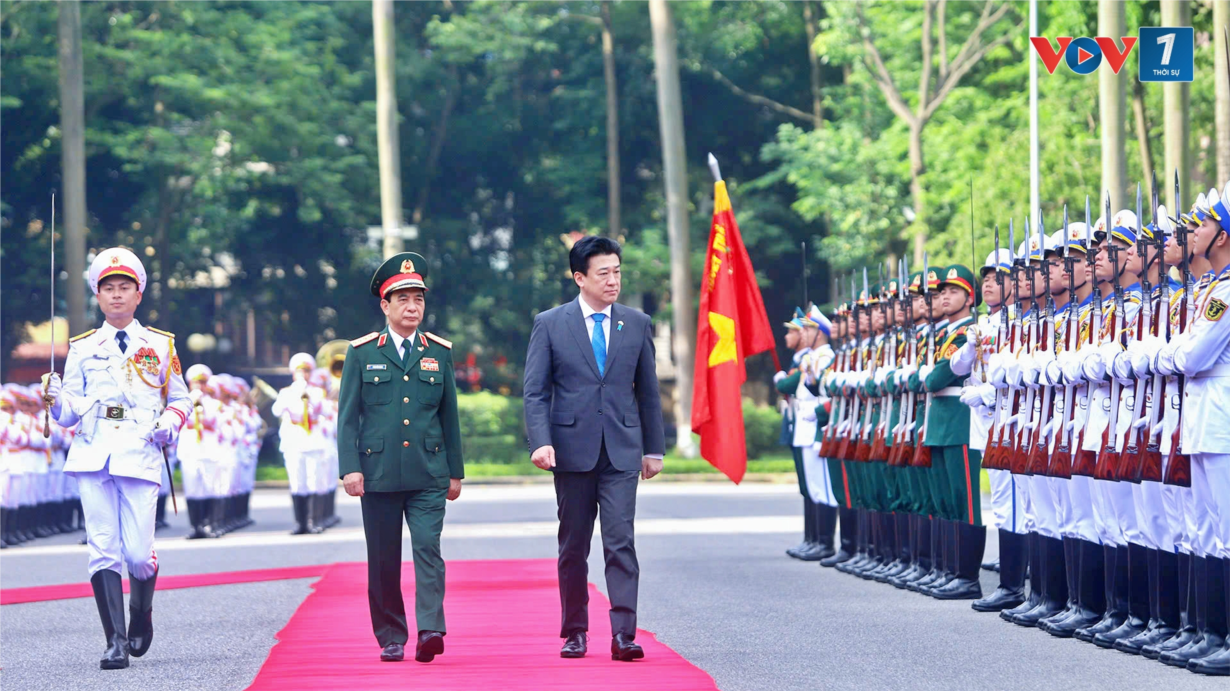 Đại tướng Phan Văn Giang chủ trì lễ đón và hội đàm với Bộ trưởng Bộ Quốc phòng Nhật Bản (06/8/2024)