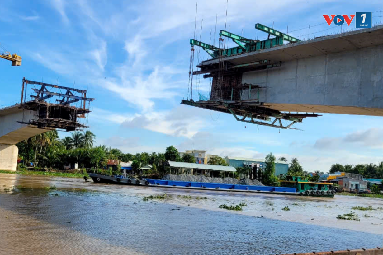 Tiền Giang: Tăng tốc thi công dự án cầu Chợ Gạo để hoàn thành sớm hơn kế hoạch (10/8/2024)