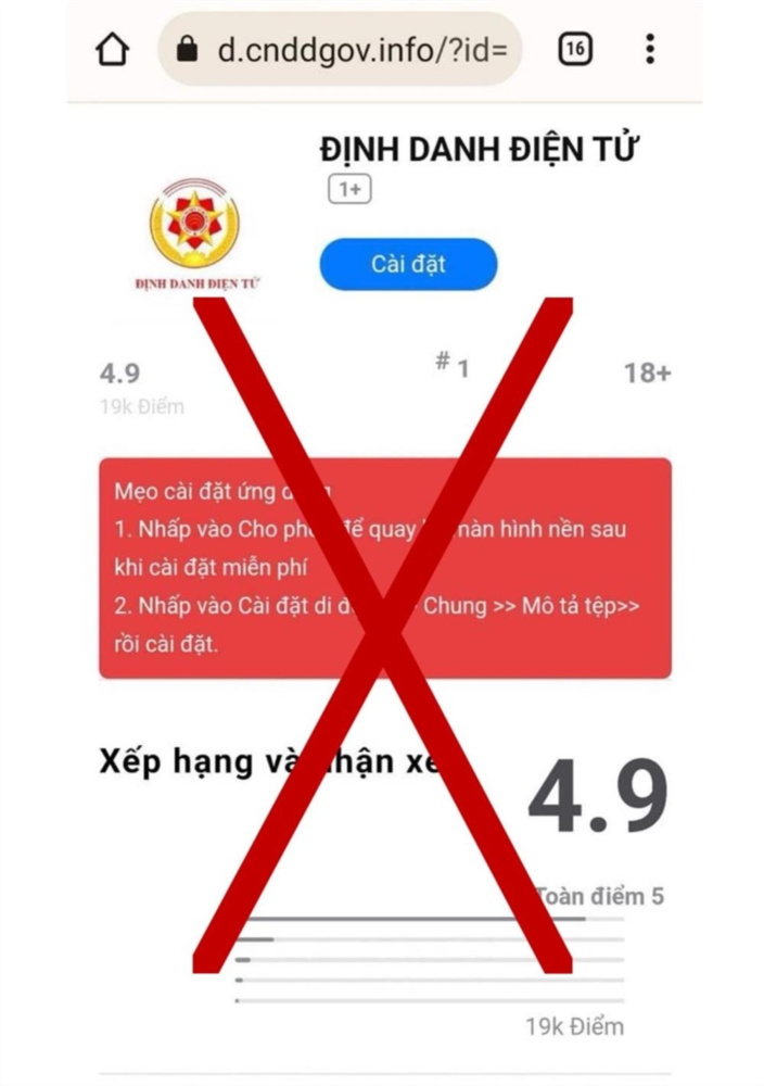 Lừa đảo cài đặt ứng dụng VNeID giả mạo, thủ đoạn không mới nhưng nhiều người vẫn sập bẫy (27/9/2024)