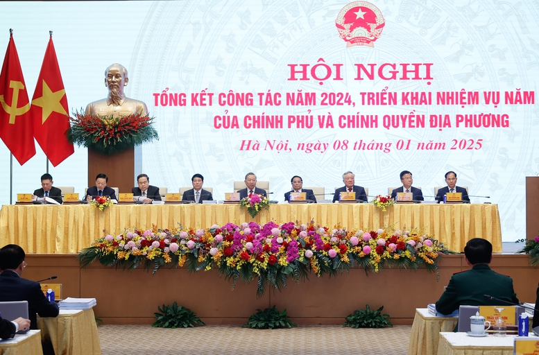 Phương châm hoạt động năm 2025 của Chính phủ là “Kỷ cương trách nhiệm; chủ động kịp thời; tinh gọn hiệu quả; tăng tốc bứt phá” (8/1/2025)