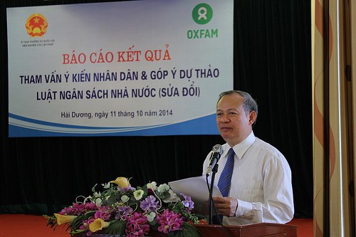 Quốc hội với cử tri ngày 22/12/2014: Dự thảo Luật Ngân sách Nhà nước (sửa đổi): Qui định cụ thể, chặt chẽ việc lập dự toán Ngân sách Nhà nước